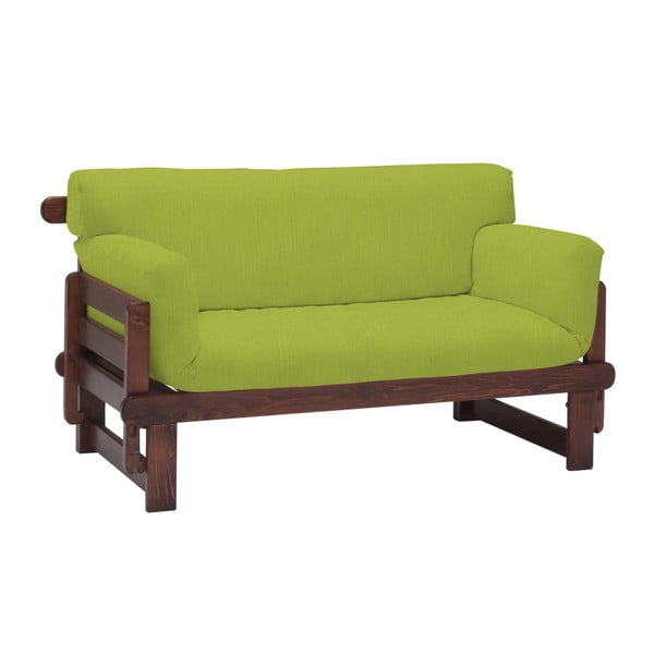 Zielona rozkładana sofa dwuosobowa 13Casa Karma