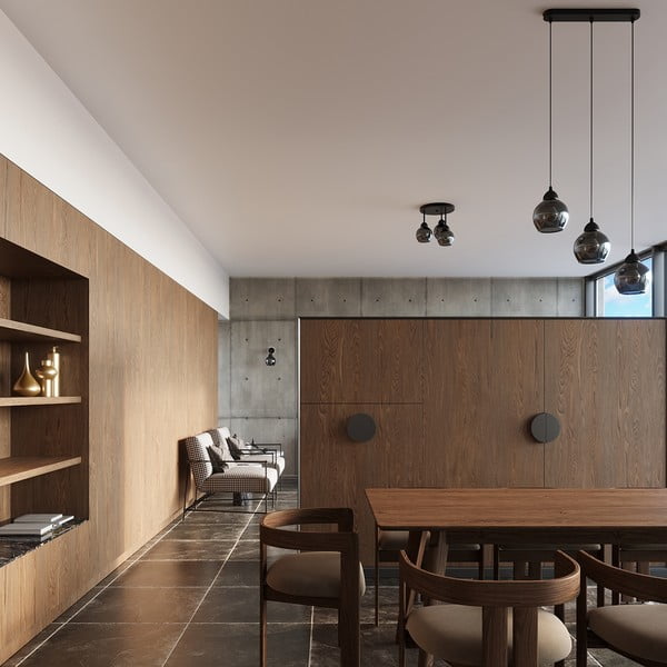 Czarna lampa sufitowa ø 15 cm Grande – Sollux-image-1