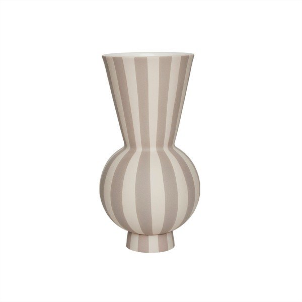 Beżowy kamionkowy ręcznie wykonany wazon (wysokość 28 cm) Toppu – OYOY Living Design