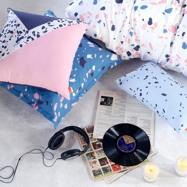 Bawełniana poszewka na poduszkę Blanc Terrazzo, 60x60 cm-image-2