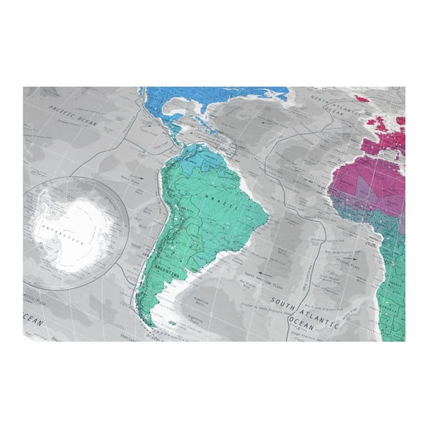 Magnetyczna mapa świata The Future Mapping Company Colour World Map, 130x72 cm-image-2