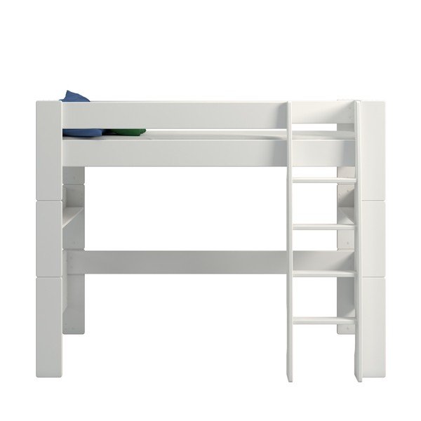 Białe podwyższone łóżko dziecięce 90x200 cm Steens for Kids – Tvilum-image-1