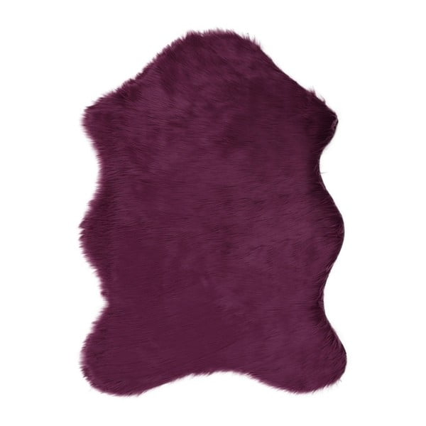 Fioletowy dywan ze sztucznej skóry Pelus Purple, 150x200 cm
