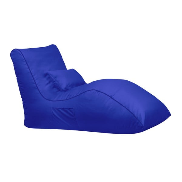 Niebieski worek do siedzenia Sit and Chill Palawan Chaise Longue