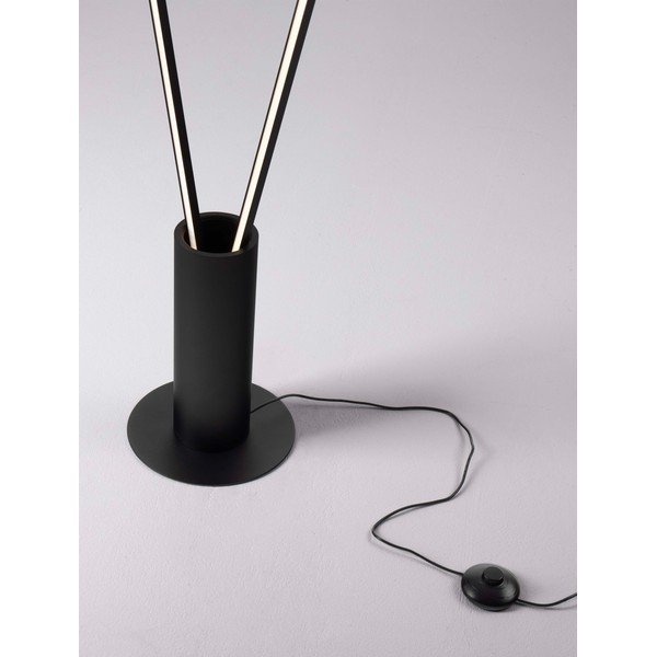 Metalowa lampa stojąca LED z elastyczną konstrukcją w kolorze matowej czerni (wysokość 181 cm) Kimolia – Nova Luce-image-2