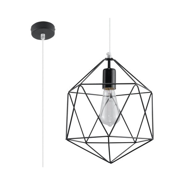 Czarna lampa wisząca Sollux Donato-image-3