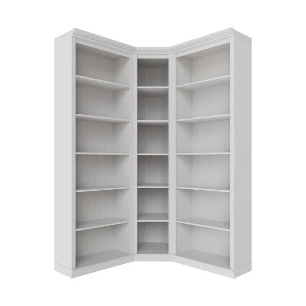 Biały regał z litego drewna sosnowego 85x219x56 cm Anita – Støraa-image-4