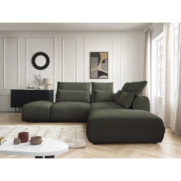 Zielony częściowo rozkładany narożnik modułowy Jana – Bobochic Paris-image-2