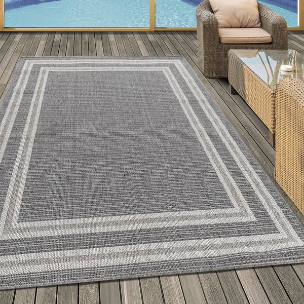 Szary dywan odpowiedni na zewnątrz 120x170 cm Aruba – Ayyildiz Carpets-image-1