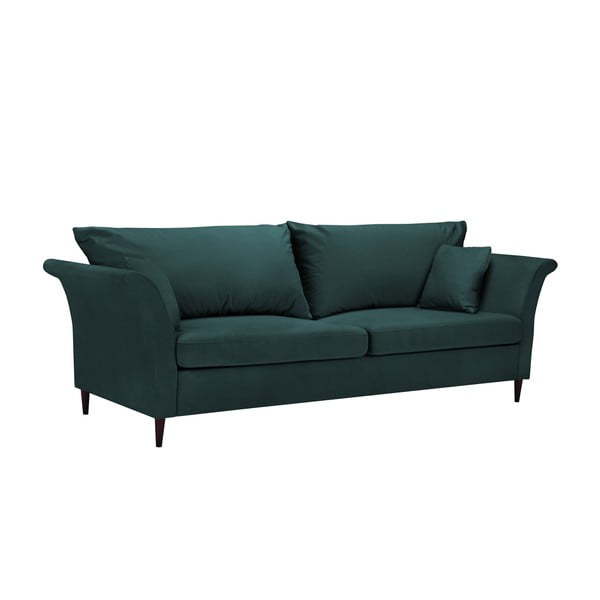 Zielononiebieska rozkładana sofa ze schowkiem Mazzini Sofas Pivoine-image-2