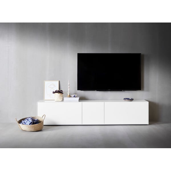 Biała szafka pod TV 225,8x49,2 cm Edge by Hammel – Hammel Furniture-image-1