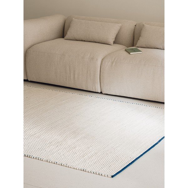 Niebieski/beżowy wełniany dywan tkany ręcznie 170x240 cm Lenu – noo.ma-image-2