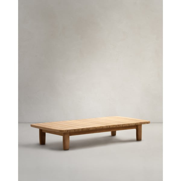Stolik ogrodowy z litego drewna tekowego 70x140 cm Tirant – Kave Home-image-3