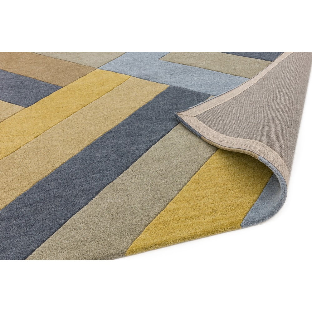 Szaro-żółty dywan Asiatic Carpets Big Zig, 120x170 cm (zdjęcie 5)