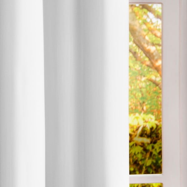 Biała zasłona Home De Bleu Blackout Curtain, 140x240 cm-image-1