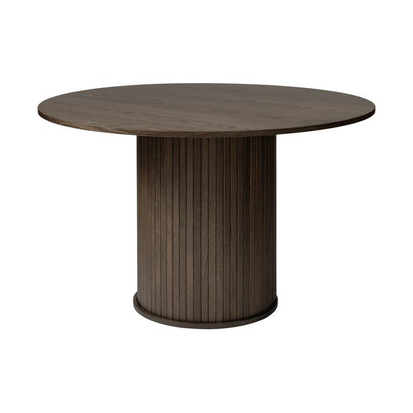 Okrągły stół w dekorze dębu ø 120 cm Nola – Unique Furniture