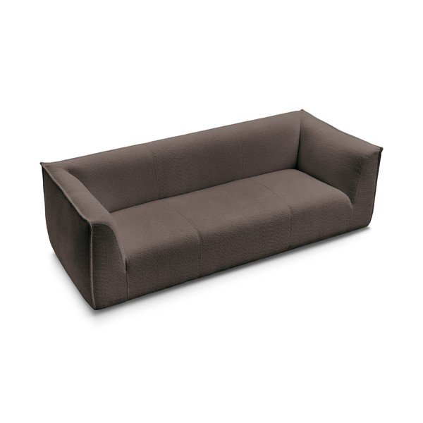 Brązowa sofa z materiału bouclé 242 cm Giorgia – Bobochic Paris-image-4