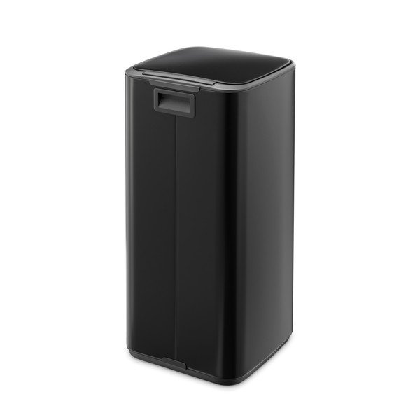 Stalowy kosz na śmieci z pedałem w kolorze matowej czerni 30 l Bo – Brabantia-image-4