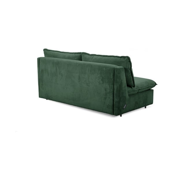 Zielona sztruksowa rozkładana sofa 184 cm Isadora – Bobochic Paris-image-3