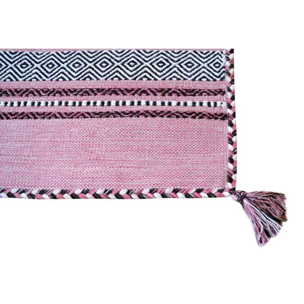 Różowy bawełniany dywan Webtappeti Antique Kilim, 120x180 cm-image-1