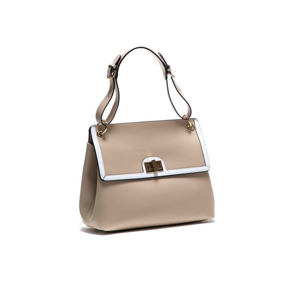 Torebka skórzana Anna Luchini 3043 Beige-image-1