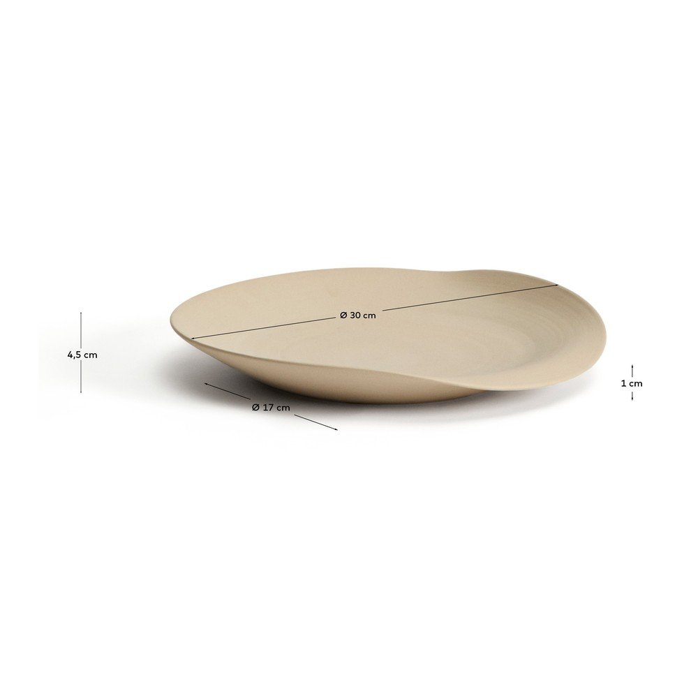 Taca dekoracyjna ceramiczna ø 30 cm Ebenor – Kave Home (zdjęcie 7)