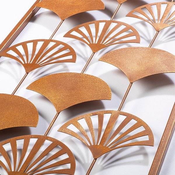 Metalowa dekoracja ścienna 32x90 cm Gingko – Wallity-image-4