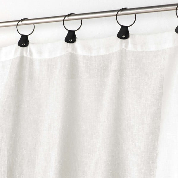 Biała firanka z woalu 140x240 cm Linka – douceur d'intérieur-image-1