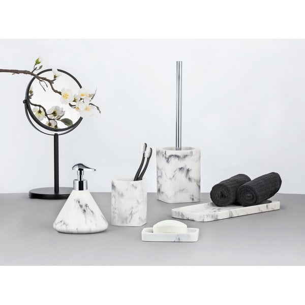 Biało-szara tacka do łazienki Wenko Desio-image-3