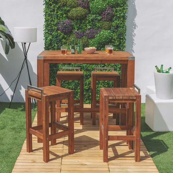 Drewniany hoker ogrodowy Norah – LDK Garden-image-1
