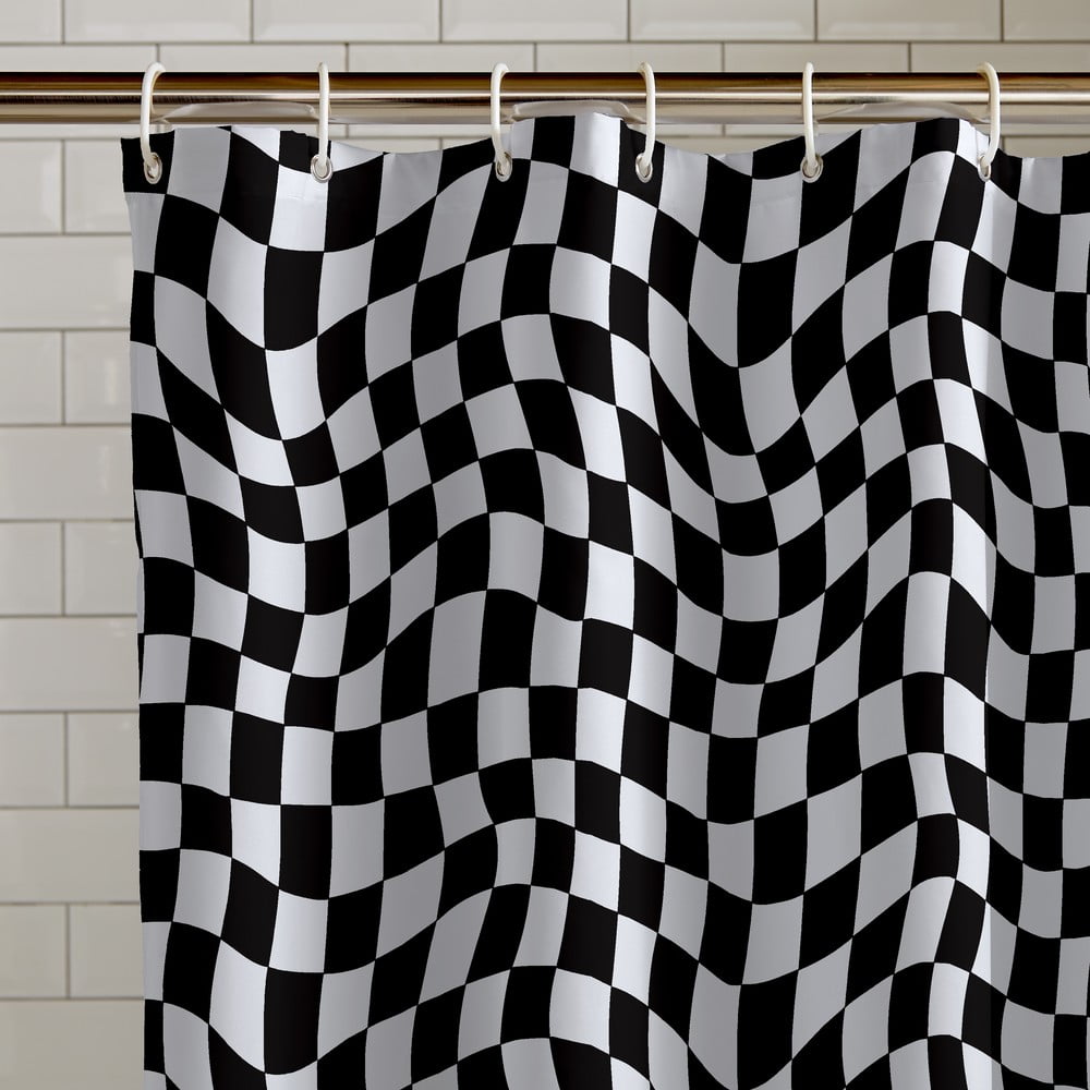 Zasłona prysznicowa 180x180 cm Checkerboard – Catherine Lansfield