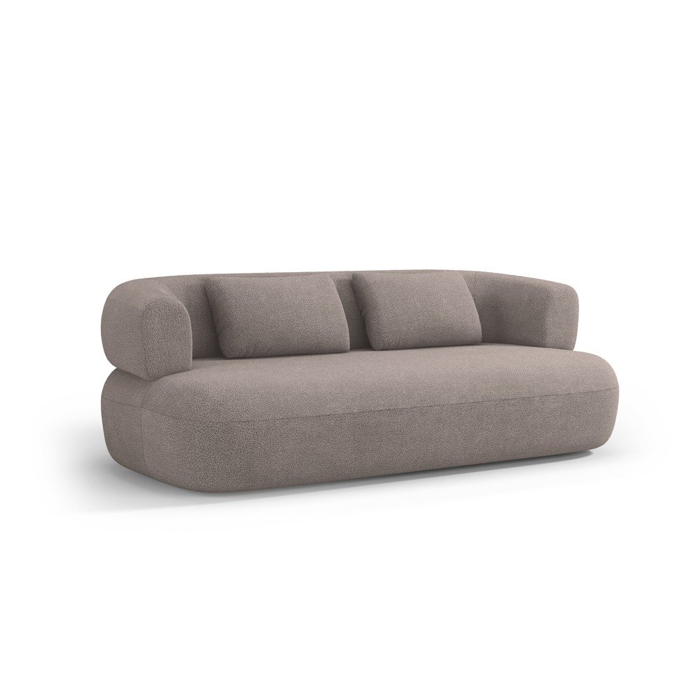 Jasnobrązowa sofa z materiału bouclé 178 cm Jenny – Micadoni