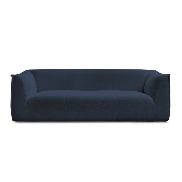 Ciemnoniebieska sofa z materiału bouclé 242 cm Giorgia – Bobochic Paris