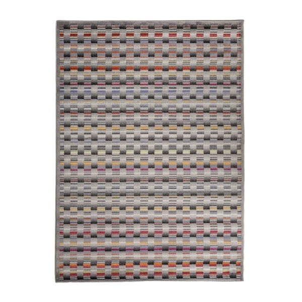 Szary wytrzymały dywan Floorita Optical Lento, 140x195 cm