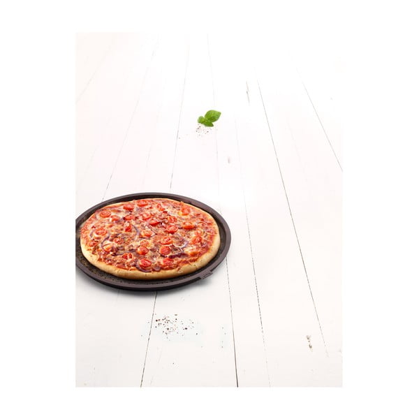 Brązowa okrągła silikonowa podkładka na pizzę Lékué Pizza, ⌀ 36 cm-image-1
