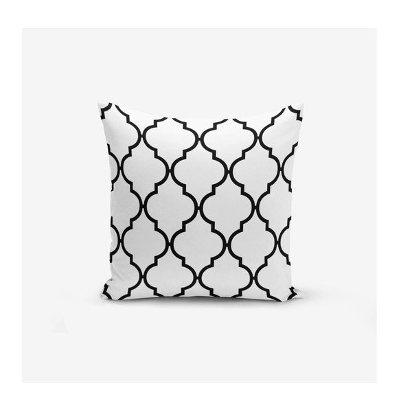 Zestaw 4 poszewek na poduszkę Minimalist Cushion Covers BW Graphic Patterns, 45x45 cm-image-4