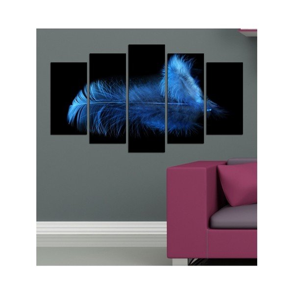 Obraz wieloczęściowy 3D Art Deep Azul, 102x60 cm-image-1