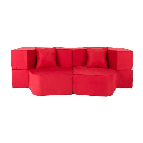 Rozkładana sofa wielofunkcyjna Sofa&Bed, czerwona