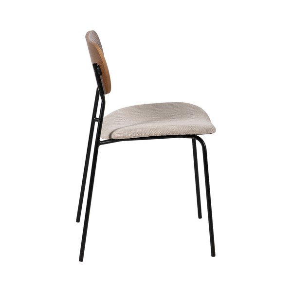 Brązowo-kremowe krzesła zestaw 4 szt. Moe – Ixia-image-2