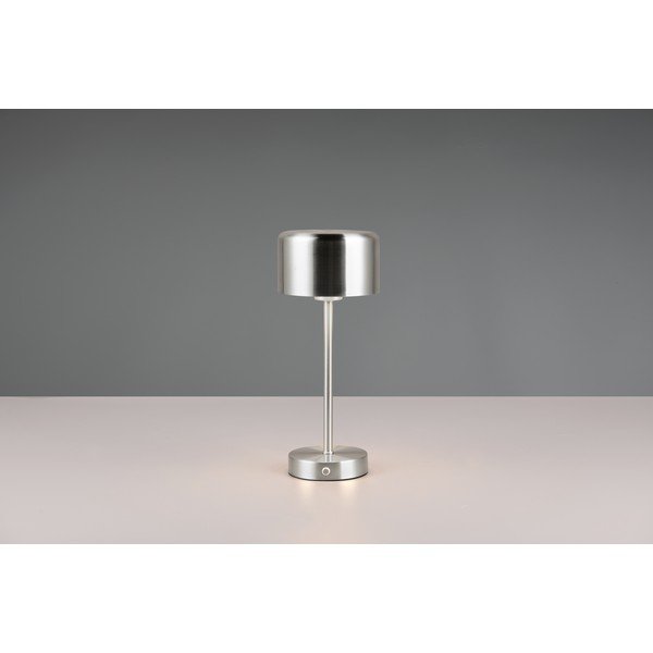 Lampa stołowa LED w kolorze srebra ze ściemniaczem (wys. 30 cm) Jeff – Reality-image-3