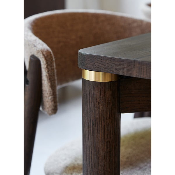 Brązowy rozkładany stół 95x180 cm Arun – Unique Furniture-image-3