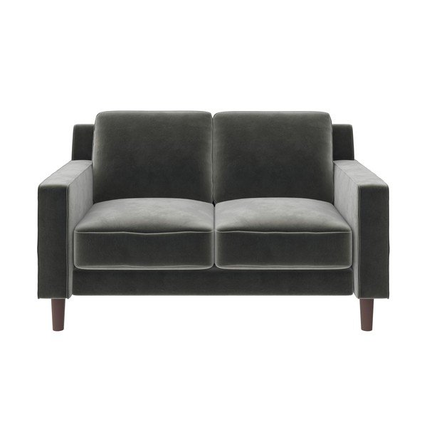 Szara aksamitna sofa 83 cm Brynn – Støraa