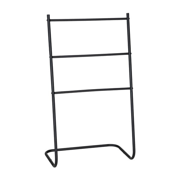 Metalowy stojak na ręczniki w kolorze matowej czerni Aracena – Allstar-image-2