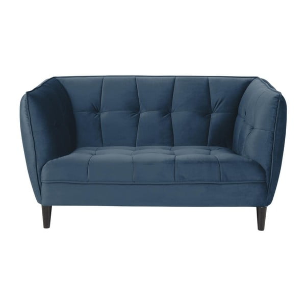 Niebieska aksamitna sofa Actona Jonna, dł. 146 cm