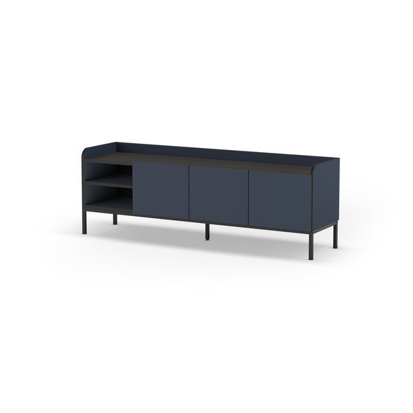 Niebieska szafka pod TV 160x55x42 cm Adara – Marckeric-image-3