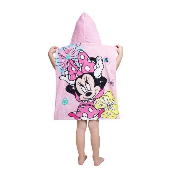Różowy szlafrok dziecięcy frotte Minnie – Jerry Fabrics-image-2