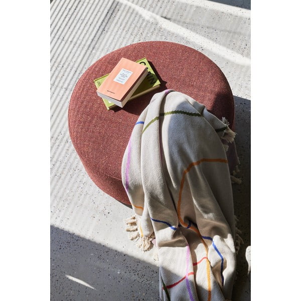 Czerwony puf Marshmellow – Hübsch-image-2