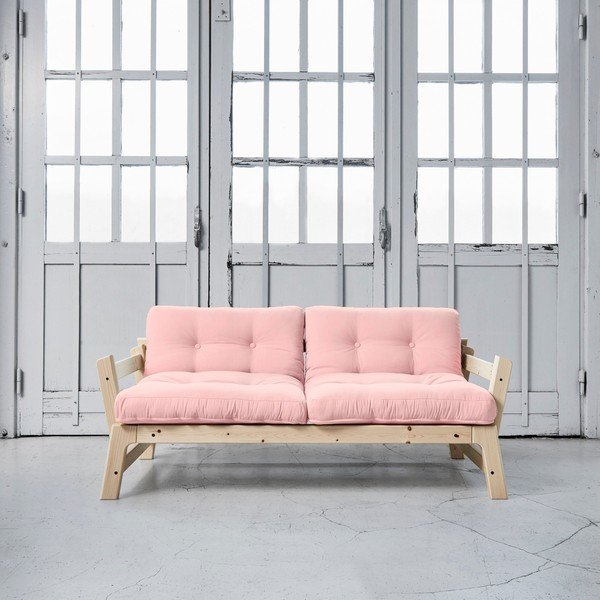 Sofa rozkładana Karup Step Natural/Pink Peonie-image-1