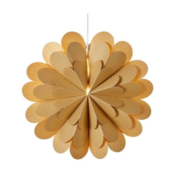 Wisząca dekoracja świetlna w kolorze złota ze świątecznym motywem ø 45 cm Maravilla – Markslöjd