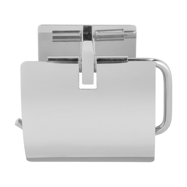 Samoprzylepny uchwyt na papier toaletowy ze stali nierdzewnej w kolorze srebra z połyskiem Genova – Wenko-image-2